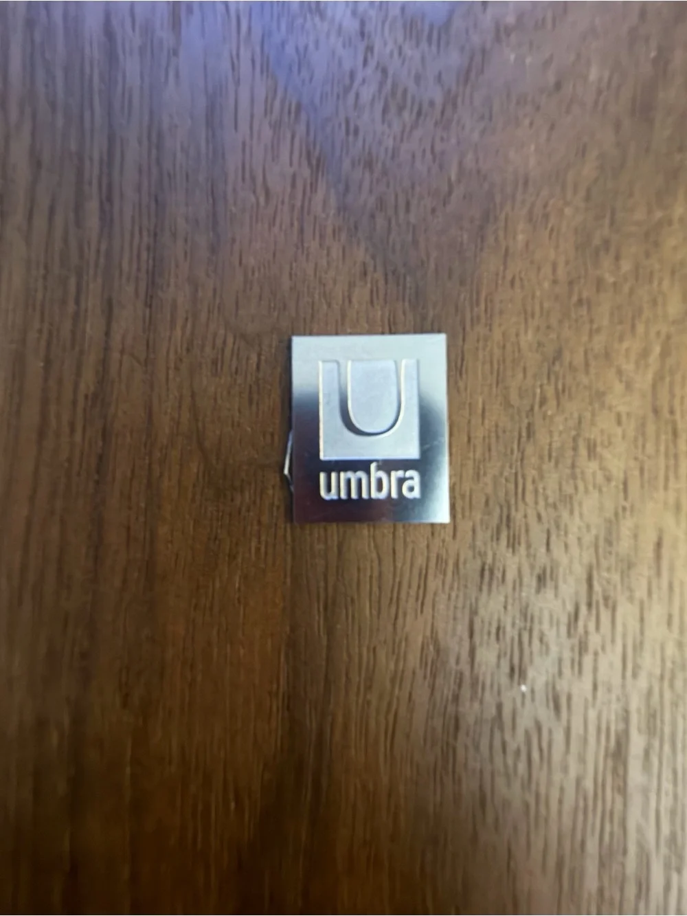 Umbra Black metal and solid wood Modern Wall Clock